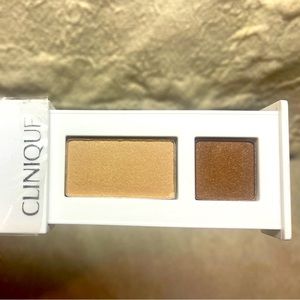 👁CLINIQUE👁 01 LIKE MINK “ALL ABOUT SHADOW DUO EYESHADOW NWOB🟫